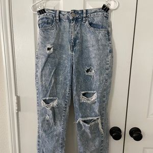 YMI High Rise Dream Fit Distressed Jeans